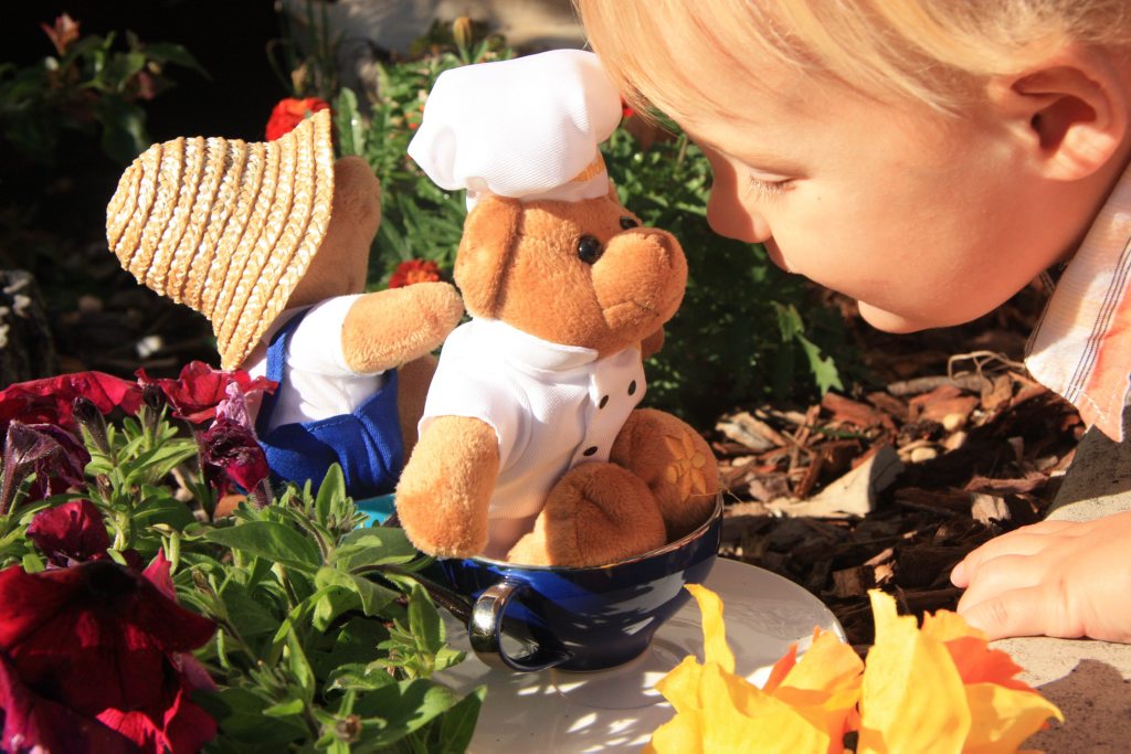 Cameron Fisher with Dougal Bears. Cameron Fisher with Dougal Bears.